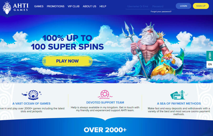 ahti games casino site review